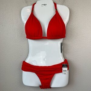 NWT Lauren Ralph Lauren Bikini Top and Bottoms Sizes 8 and 10